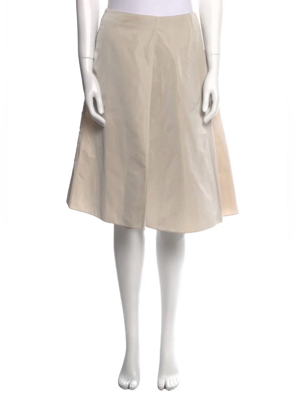 Jil Sander Cream A-Line Skirt